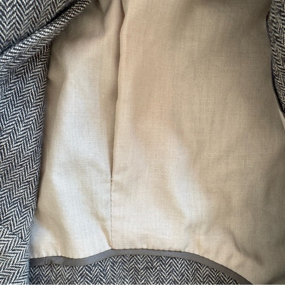 Vintage GAP WoolBlend blazer Brown herringbone preppy Small- Teacher Outfit - Picture 5 of 12